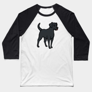 Black Labrador Retriever Baseball T-Shirt